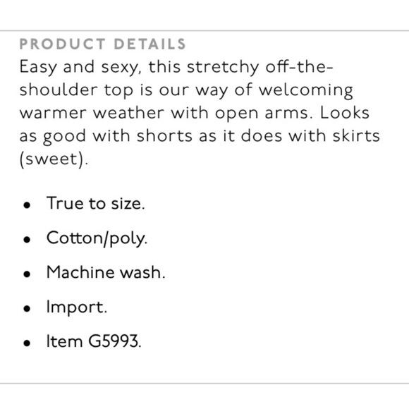 NWOT Madwell Melody off the shoulder top *sold* - Picture 6 of 8